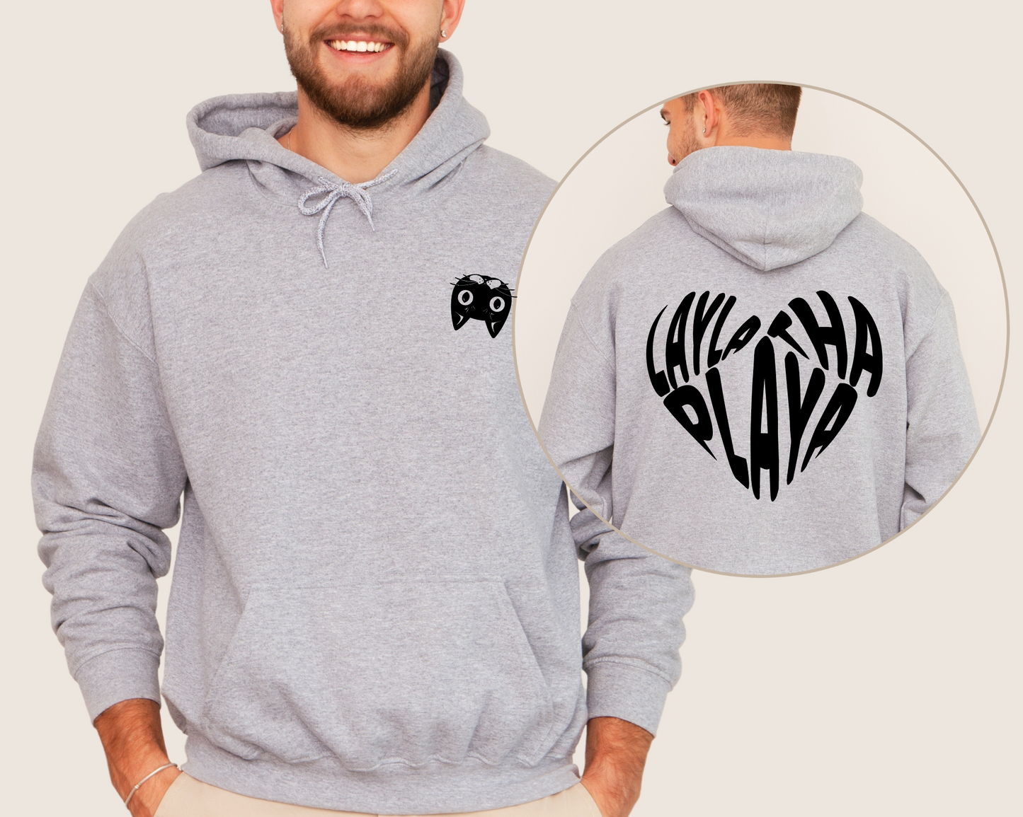 Layla The Playa Heart Hoodie